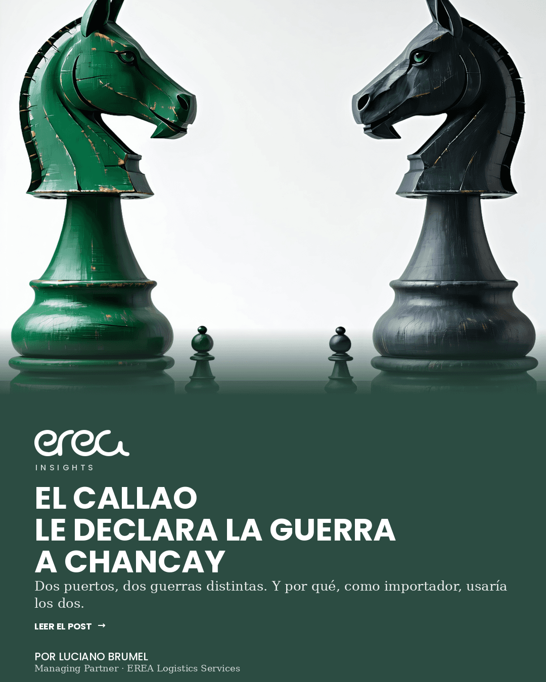 Los puertos del Callao y Chancay en el Perú, ilustración editorial de logística portuaria